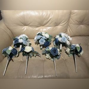Bridesmaid and decorative bouquets